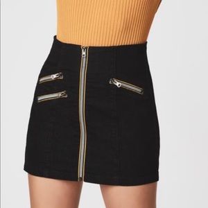 CARMAR - Black Denim Mini Skirt